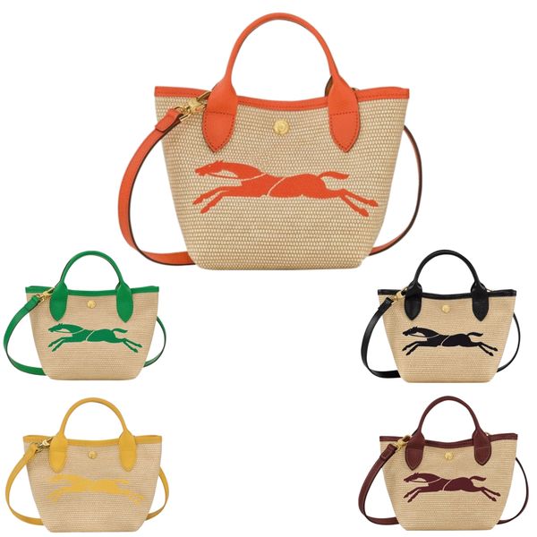

cross body luxury designers bag women handle beach shoulder bags straw longchammp tote le replay raffias clutch bags mens weave classic poch
