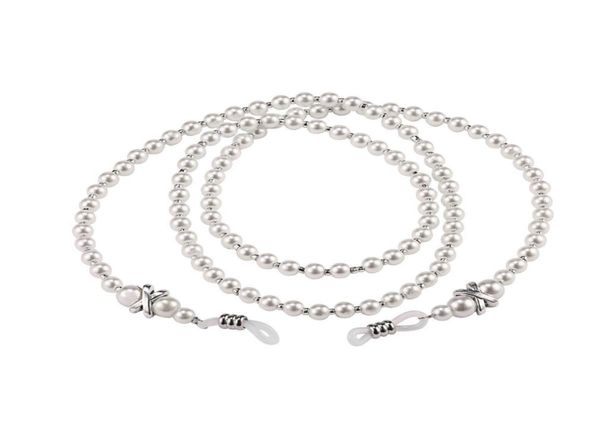 

women handmade elegant acrylic imitation pearl eyewears chains glass beaded eyeglass lanyards cord holder glasses ropes 7943872
