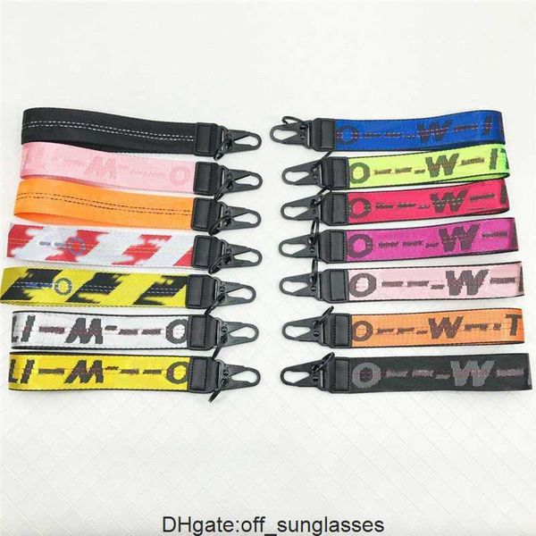 

fashion offs luxury key rings keychains clear rubber jelly letter print keys ring white men women canvas keychain camera pendant beltpni8 3l, Silver