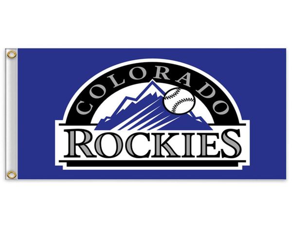 

colorado r o c k i e s team flag 150cm90cm 3x5ft polyester custom any banner baseball sports flag flying home garden outdoor5080323