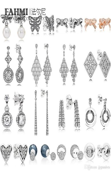 

fahmi 100% 925 sterling silver charm shooting stars hanging earring studs midnight blue drop earrings cascading small9387641, Black