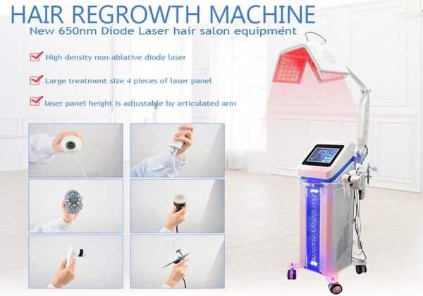 

new hair growth products new 650nm diode laser hair regrowth machinehair salon equipment1926587