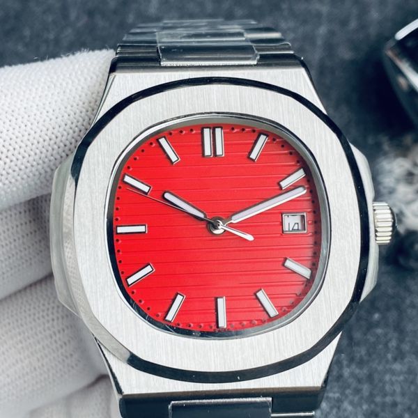 

2023 new nautilus wristwatches men's automatic mechanical wrist-watches luxury patekity watch stainless steel watches strap wristwatche, Slivery;golden