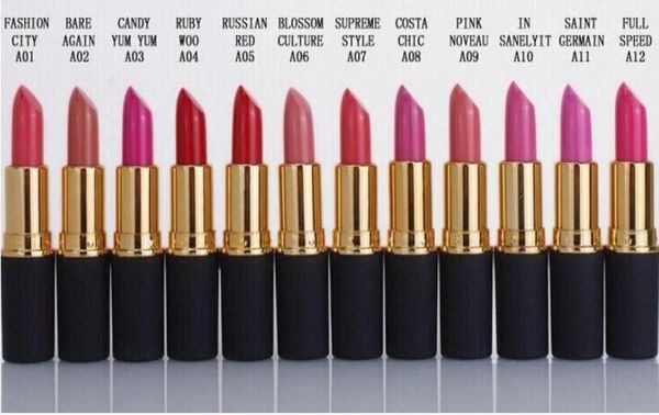 

12 pcs good quality lowest selling good new makeup matte lipstick rouge a levres twelve different colors 3g9930802