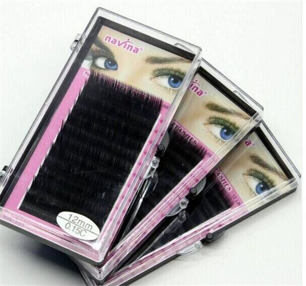 

50set makeup supply 8mm 10mm 12mm 14mm mink individual eyelash extension maquiagem handmade artificial fake false eyelashes x0614831235