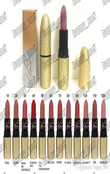 

epacket new makeup lips gold tube matte lipstick9 different colors4150842