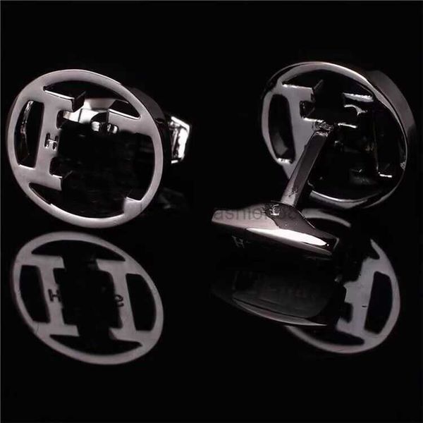 

luxury designer cufflink classic cuff link fashion jewelry men classic letters cuff links french shirt accessories wedding gifts cufflinks, Silver