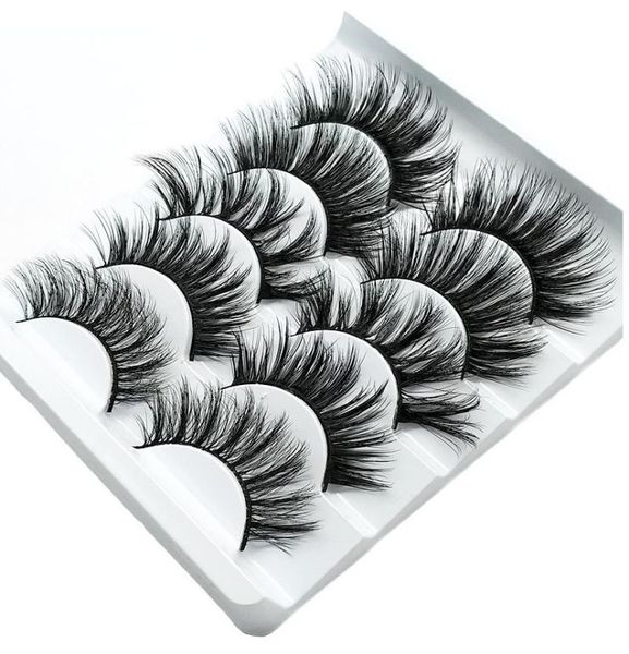 

new 5pairs faux 3d mink eyelashes false eyelashes natural thick long eye lashes eyelash extension wispy makeup beauty tools5642727