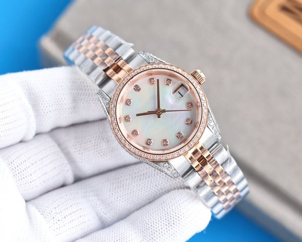 

new classic men's and women's watch 36/41mm precision durable automatic movement stainless steel, Slivery;brown