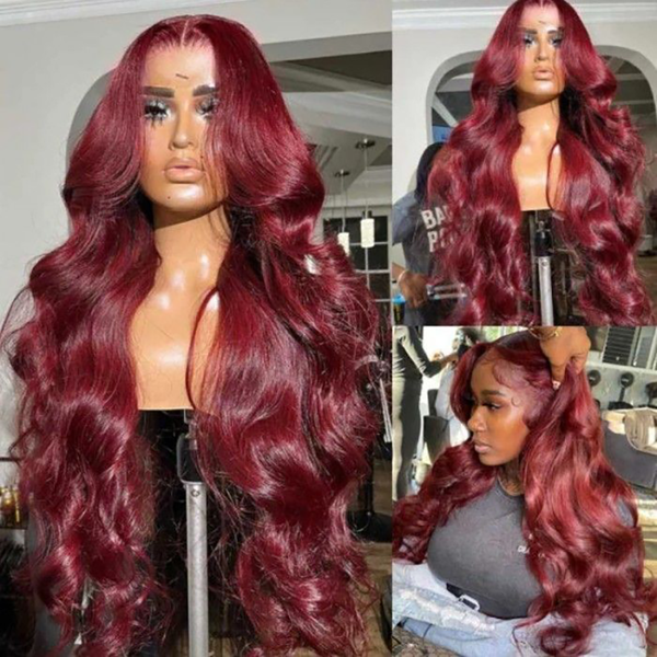 

30 32 inch bone straight lace front wig 13x4 hd lace frontal wig brazilian colored human hair wigs for black women, Black;brown