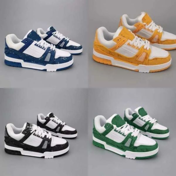 

new fashion designer men causal shoes fashion woman leather lace up platform sole sneakers white black mens womens luxury velvet suede 35-45