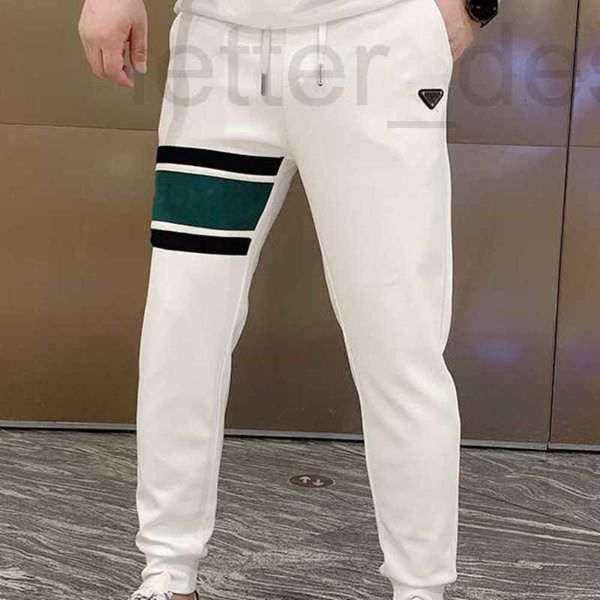 

men's pants designer 2022 new fashion cargo men solid color big pockets red stripes patchwork casual streetwear sweatpants u3xn, Black