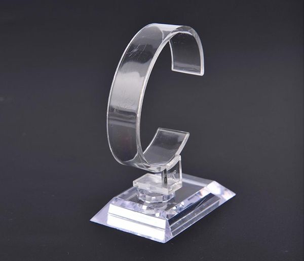 

fashion new clear acrylic platic bracelet watch display rack bangle wristband holder stand organizer show stand holder jewelry dis7243136, Black