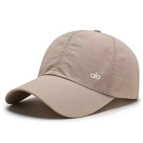 

alo yoga baseball caps men's and women's ball cap fashion quick-drying fabric sun hat caps beach outdoor sports solid 8888, Blue;gray