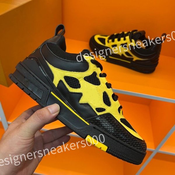 

new designer running shoes men sports casual shoes ccity sneaker woman trainer calfskin reflective sneakers, Black