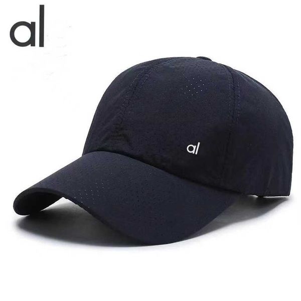 

alo yoga baseball caps men's and women's ball cap fashion quick-drying fabric sun hat caps beach outdoor sports solid, Blue;gray