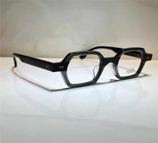 

james tart 239 optical eyeglasses for retro style antiblue light lens plate square full frame with box4793228, White;black