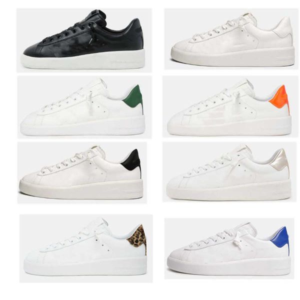 

deluxe brand pure luxurys designers shoes for classic white do-old dirty goldens gooseitys with glitter shearling sneakers white leathe, Black