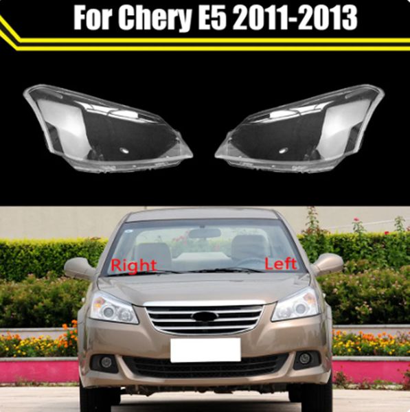 

car headlight glass headlamp transparent lampshade lampcover head lamp shell auto lens cover styling for chery e5 2011-2013