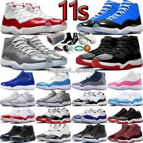 

11 basketball shoes for men women 11s cherry cool cement grey concord bred unc gamma blue midnight navy dmp space jam 25th anniversary mens