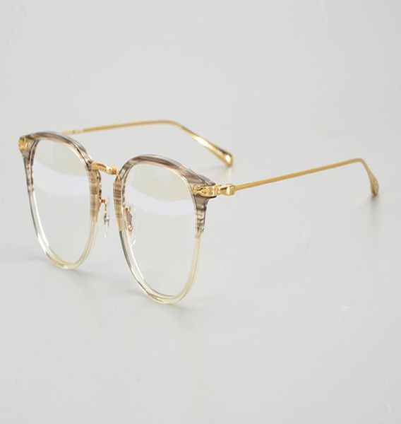 

2020 highquality ov5307d puretitanium vintage round frame for prescription glasses 4921145 fashional ultralight sh2098971