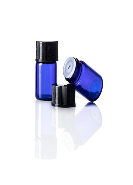 

100 x 2ml cobalt blue glass essential oil bottle with plastic lid 2ml glass bottle mini vials mini glass container lx22263607369