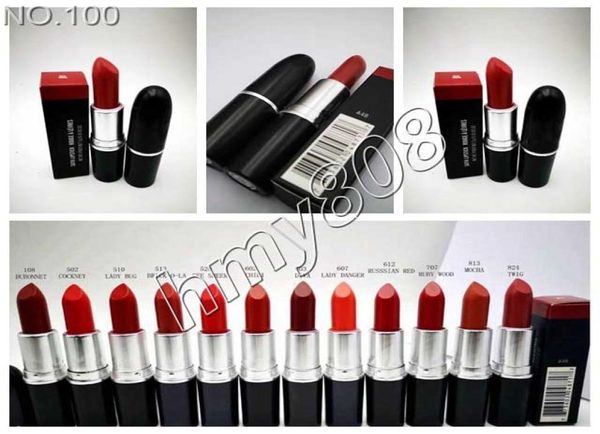 

makeup matte lipstick batom fosco with english name matte lip stick color ruby woo 12 different colors1306338