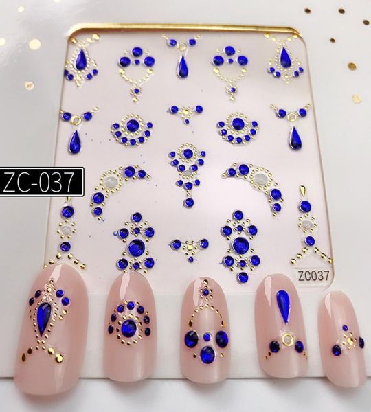 

1 sheet gold nail sticker flower pattern stickers stamping charms bronzing water selfadhesive nail stickers 20207029234, Black