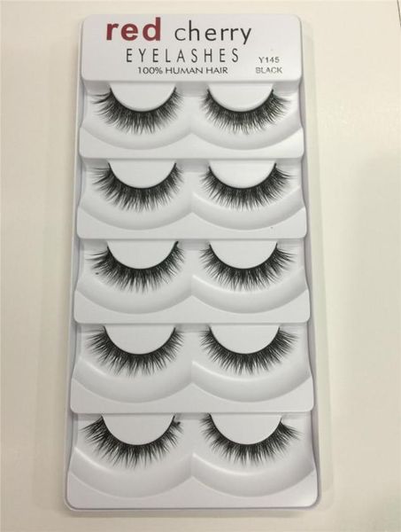 

makeup red cherry false eyelashes 5 pairspack 8 styles natural long professional makeup big eyes dhl 8068190