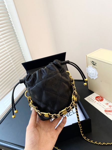 

new 2023 designer ladies box shoulder caviar mini with blessing bag cute gift design sweetheart bag