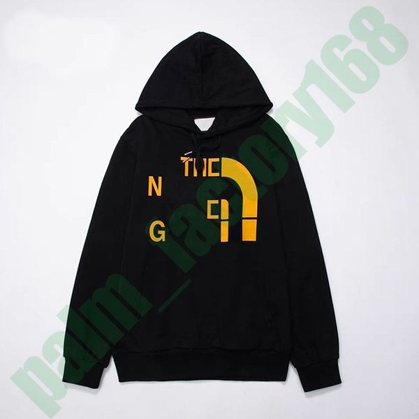 

pullover men's hoodie hoodie warm sweater letter print long sleeve hooded sweatshirt men's casual women's s-xl 2xl, Black