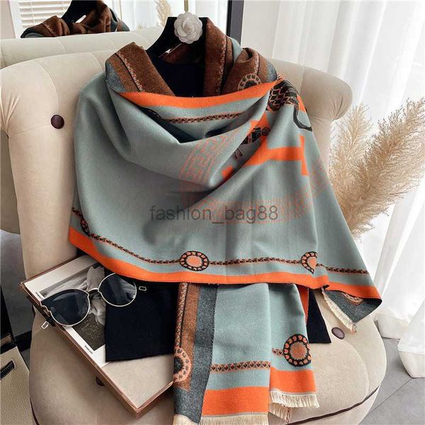 

women's autumn and winter warm scarf korean version thickened imitation female cashmere scarves new design, Blue;gray