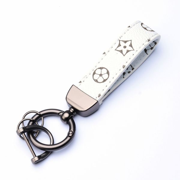 

original design pattern leather keychain car handbag decorate keyrings key chain for men women gift, Slivery;golden