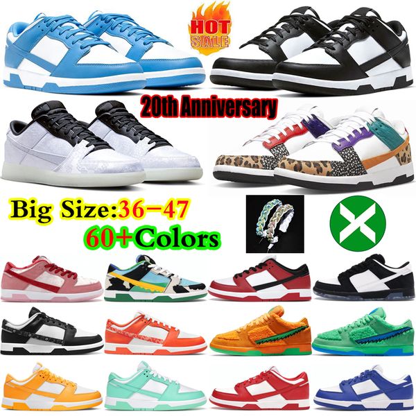 

designer shoes men 20th anniversary sneakers low panda lows unc grey fog syracuse light orewood brown sashiko active fuchsia sail run jewels