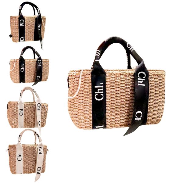 

2023 10a woody totes shoulder beach luxurys designer bags raffias basket womens large straw weave bag mens with shoulder hand bag straps cro