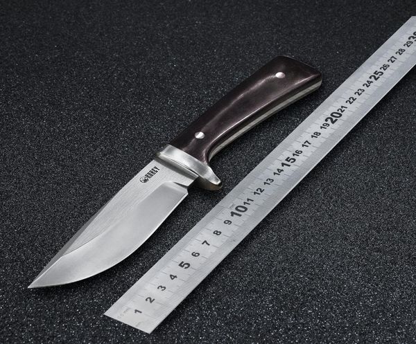 

kubey knife ku160 94in d2 steel full tang fixed blade knife with 47in drop point blade and african blackwoo8568058