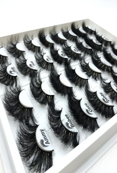 

3d mink eyelashes mixed styles 25mm full strip lashes with packaging box long eye lash fdshine2460246
