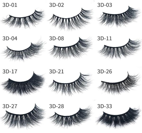 

mink eyelashes 100 hand made 3d eyelashes cross thick false eye lashes extension makeup super natural long fake eyelas3432994