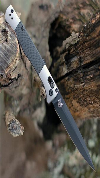 

spear 4170bk auto 395quot folding knife carbon s90v black benchmade camping point blade aluminum outdoor with fact fiber inlay8036535