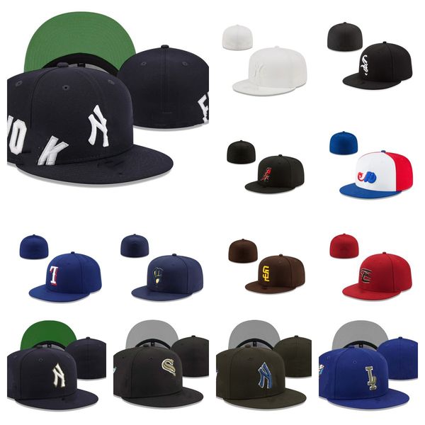 

wholesale fitted hats snapbacks hat adjustable baskball caps all team logo fashioncotton red black outdoor sports embroidery flat closed bea, Black;white