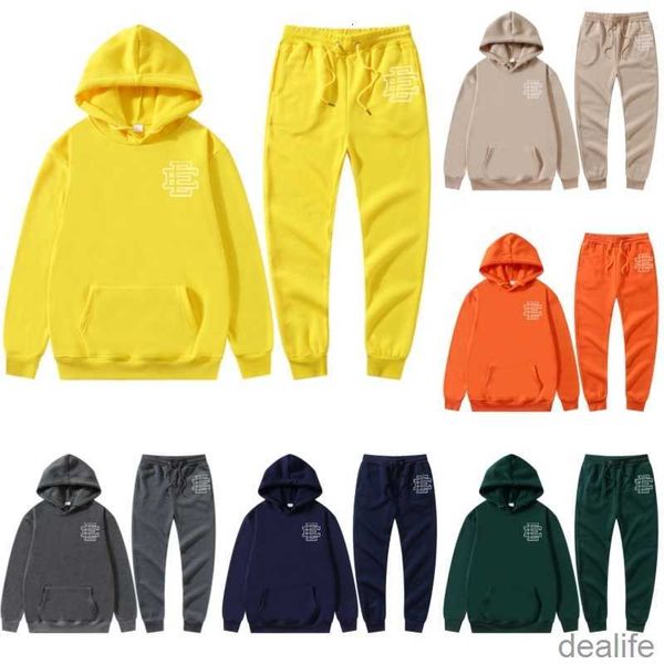 

designer warm 2023 eric emanuel hooded ee hoodies tracksuit sweater mens fashion streetwear pullover loose hoodie couple clothing letter pri, Black