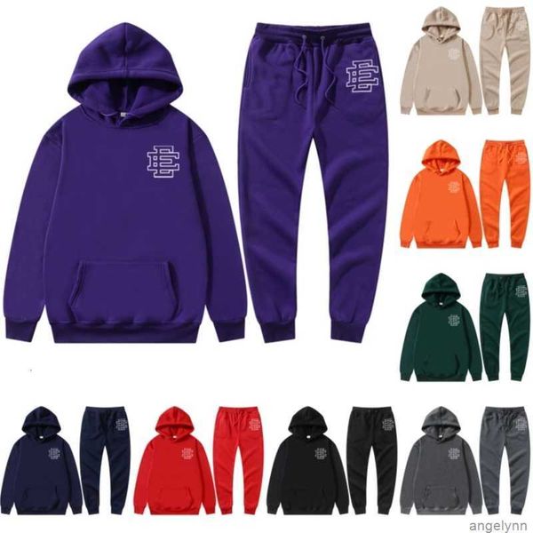 

mens ee designer hoodie tracksuits eric emanuel sweatshirts pullover streetwear oversized clothing letter printed hooded jumper asian size, Black