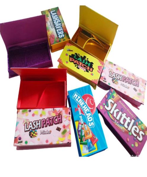 

candy false eyelashes packaging box container custom logo mink lashes boxes empty lash case packing box for eyelash6303995