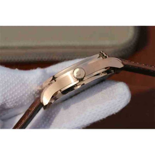 

designer watch iwc pilot movement watches 91mq motre prx santos uhr atch iw500701 42.3mm cowhide 18k rose gold replica, Slivery;golden