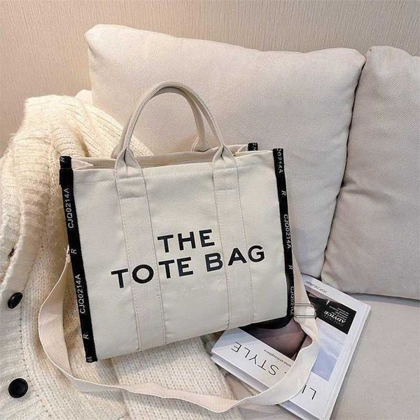 

evening bags casual canvas marc tote bag letter luxurys handbag totes women square design shopping bags shoulder bag wallet 230510
