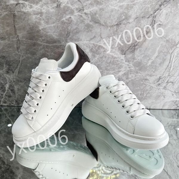 

2023 designers sneaker casual shoe sole white black leather womens mens high-quality flat lace up trainers sneakers size 35-46