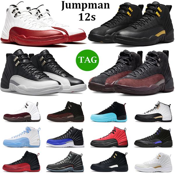 

og jumpman 12 men basketball shoes 12s cherry black taxi playoffs stealth hyper royal flu game gamma blue university gold mens trainers spor, White;red
