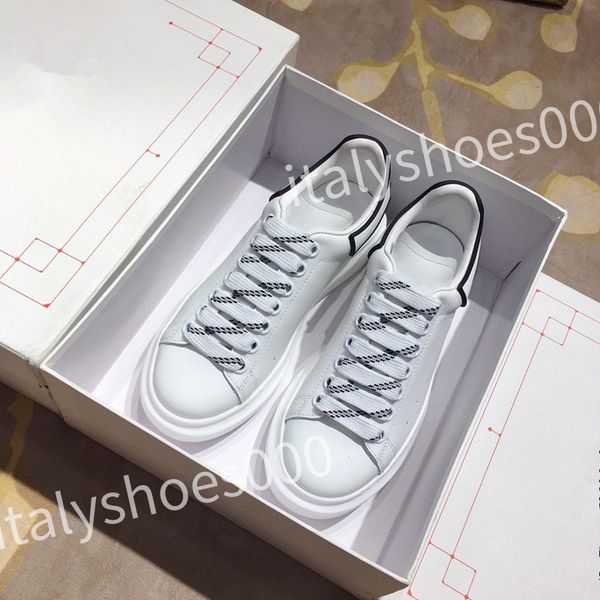 

2023 luxury designer men trainer causal shoes fashion brand woman leather lace up platform sole sneakers white black mens womens sizes 35-45