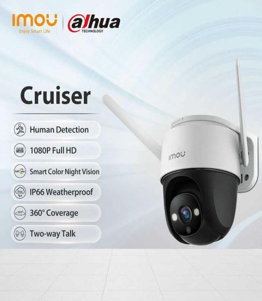 

dahua imou cruiser wifi camera dual antenna outdoor ip67 weatherproof audio recording camera ai human detection camera h09011402341