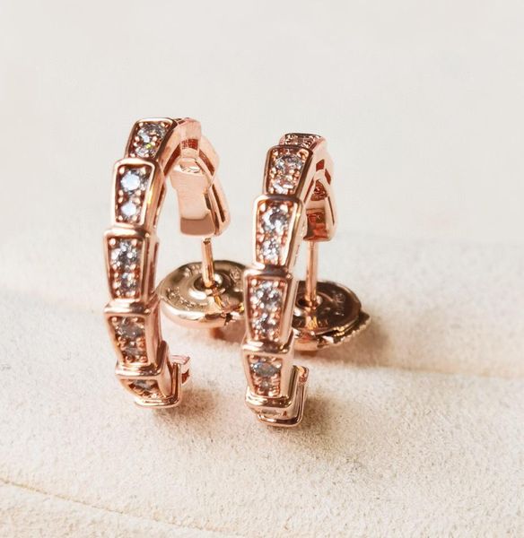 

s925 silver hook drop earring with all diamond in 18k rose and gold color plated for women wedding jewelry gift have box ps44908111298, Golden